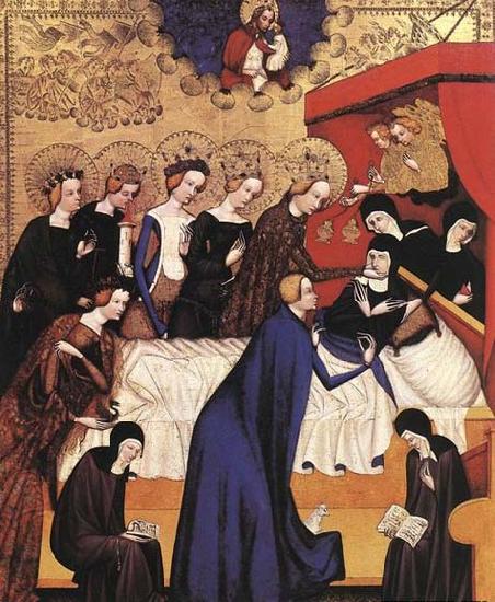 MASTER of Heiligenkreuz The Death of St. Clare oil painting image